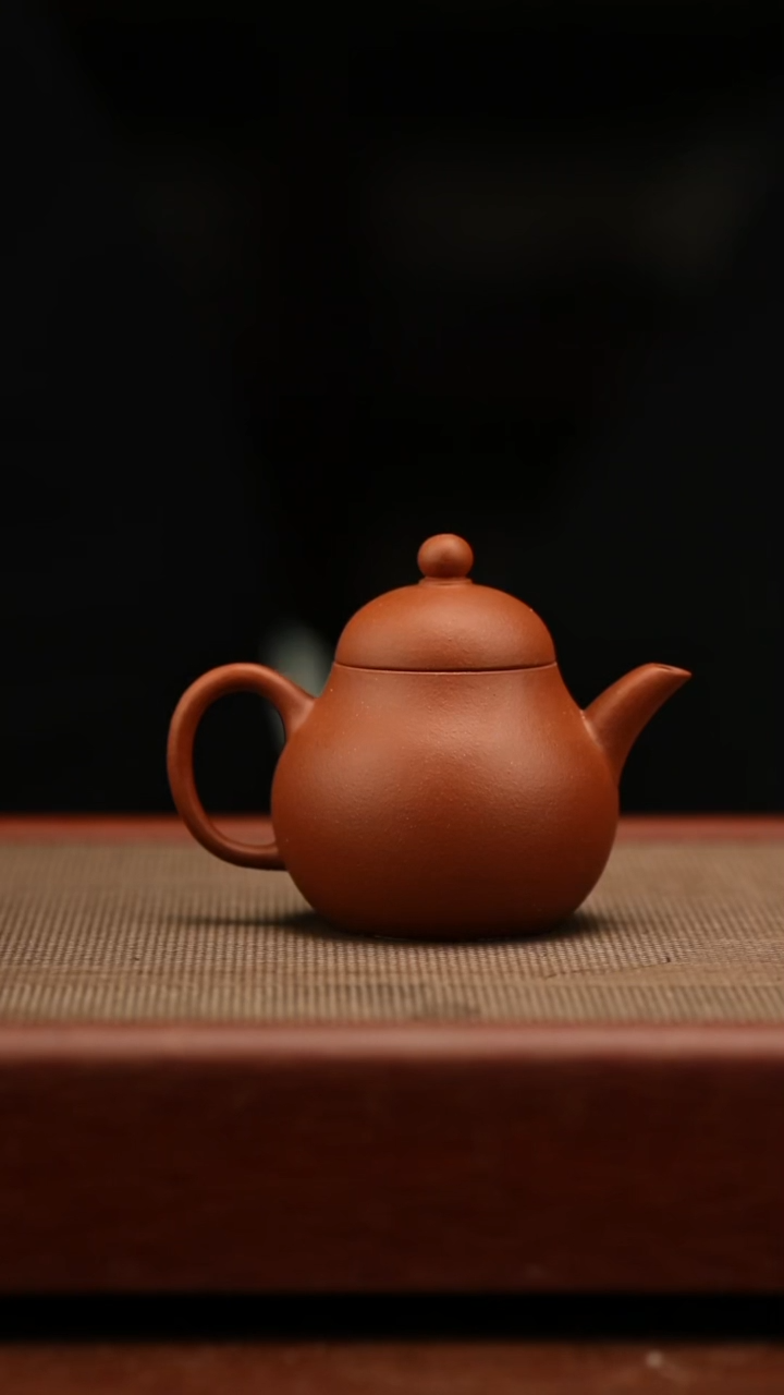 茶壶紫砂小红泥高梨110毫升半手