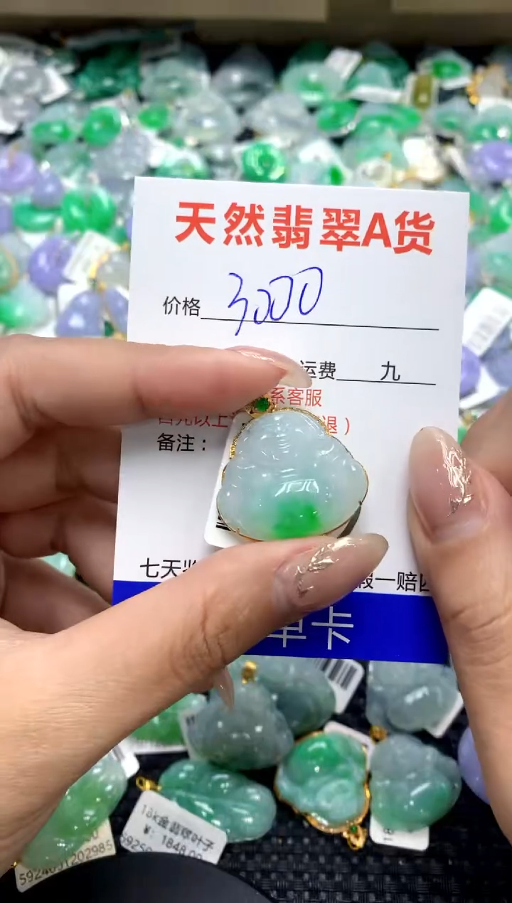 【闪购商品】翡翠颈饰18K金镶嵌1111111111111111