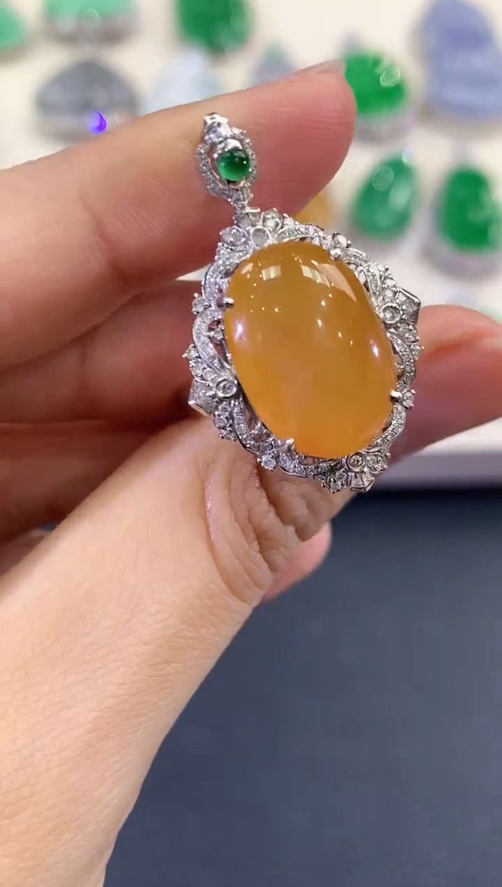 【闪购商品】翡翠戒指18K金镶嵌C171      多样性一件发货