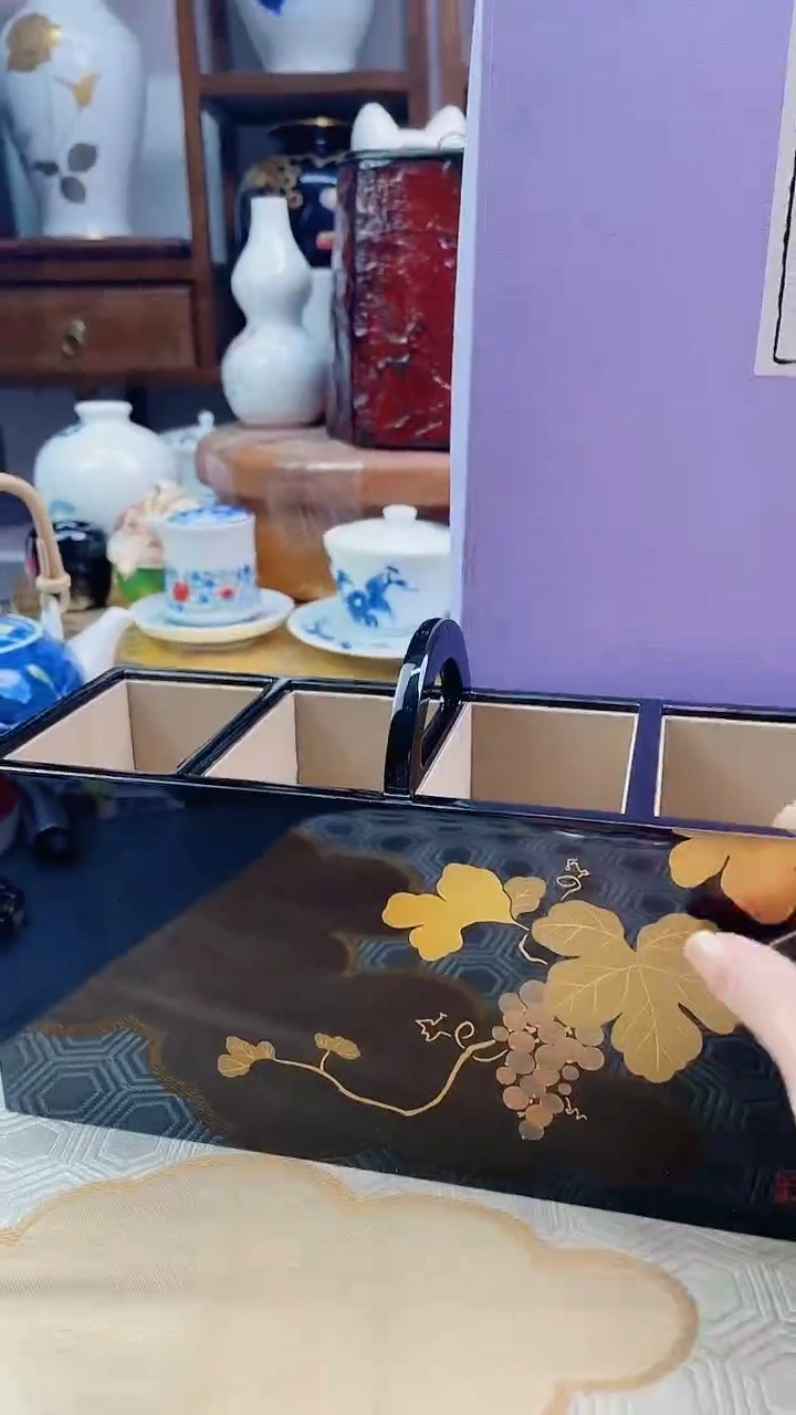 【闪购商品】盘金时绘实木收纳