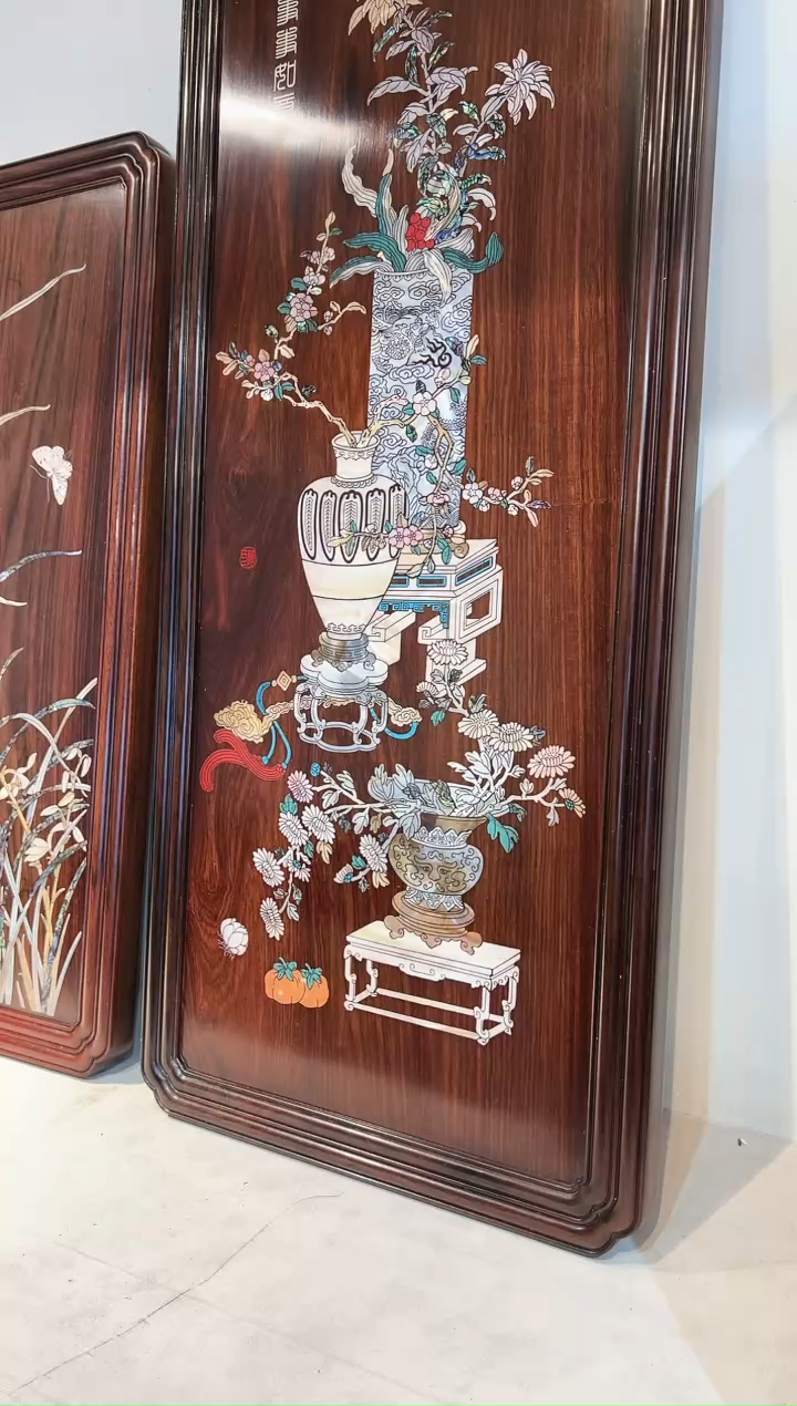 老挝大红酸枝 挂屏