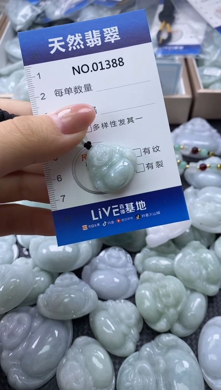 颈饰未镶嵌翡翠天然缅甸翡翠01388