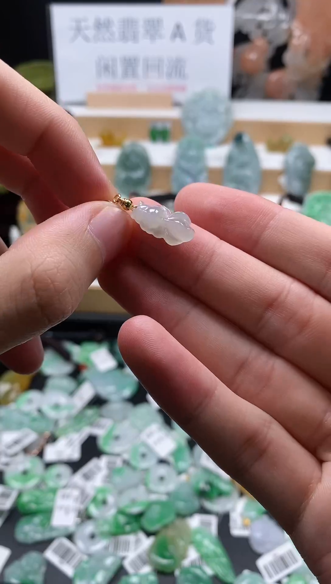 【闪购商品】翡翠颈饰未镶嵌134锦鲤