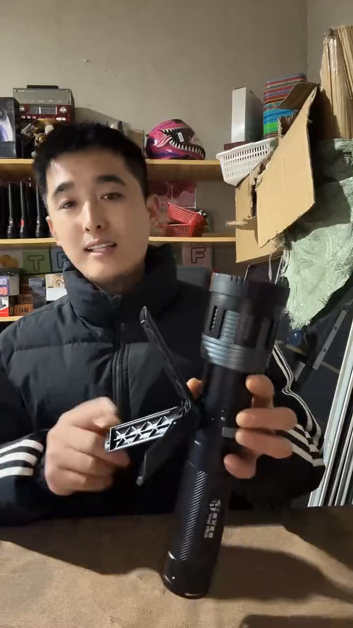 合金大手电带架子.