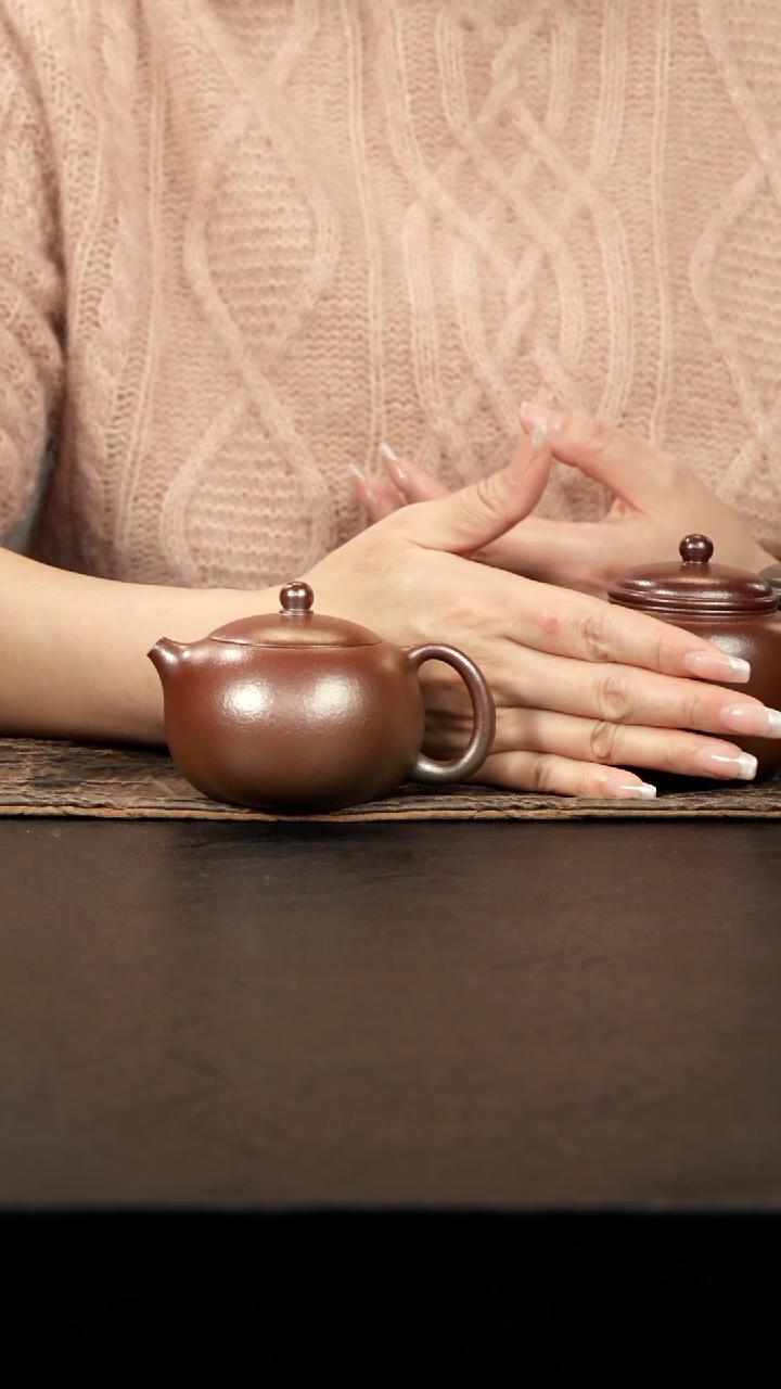 茶壶紫砂柴烧清水泥西施壶150cc