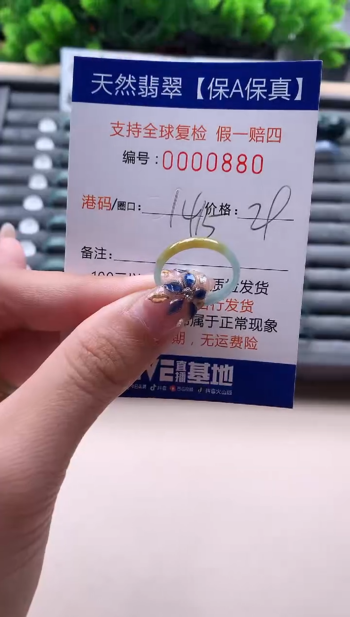 未镶嵌戒指翡翠880