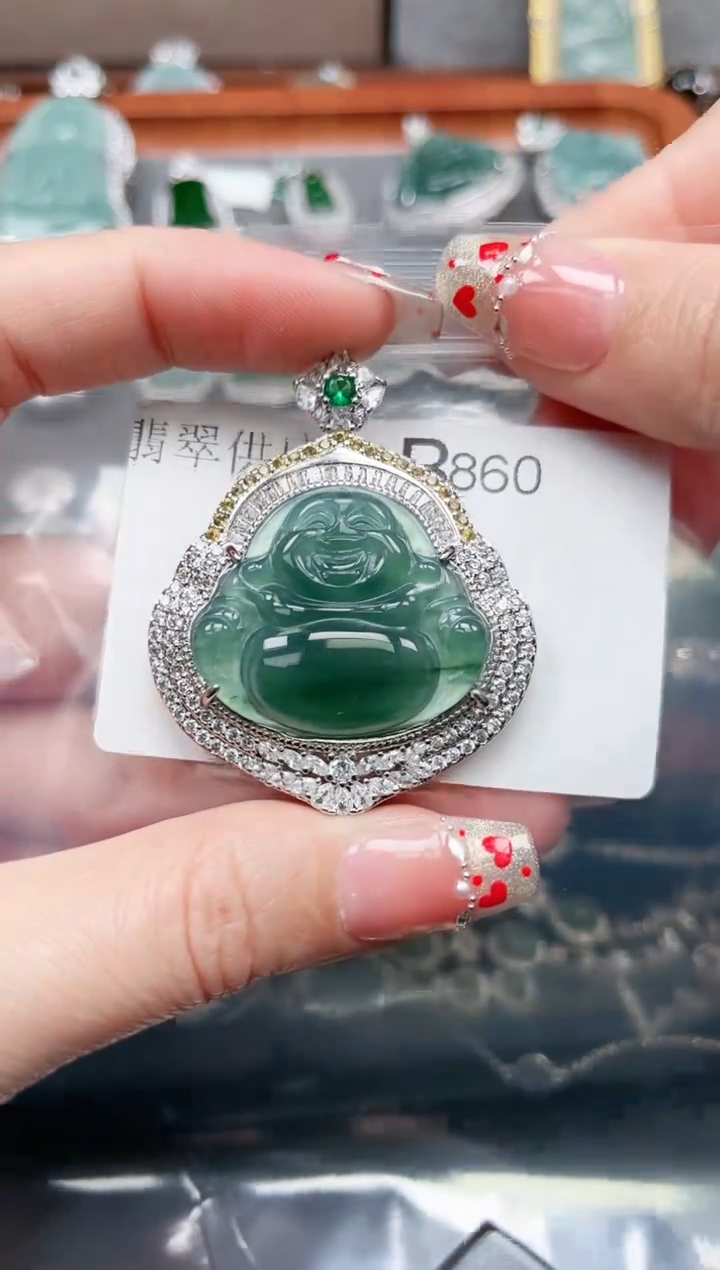 【闪购商品】翡翠颈饰未镶嵌860赠皮绳