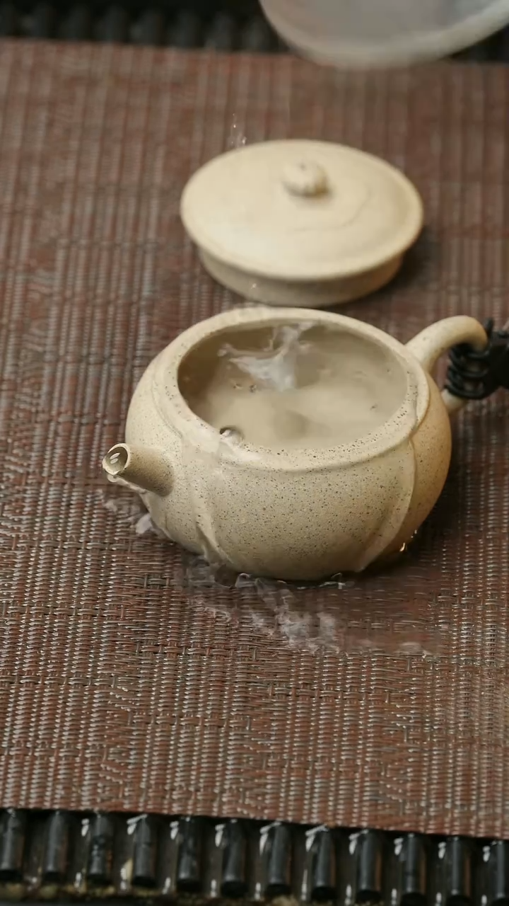 【闪购商品】紫砂茶壶周季山-天茶星菊钮石鼓壶-独孔-75cc