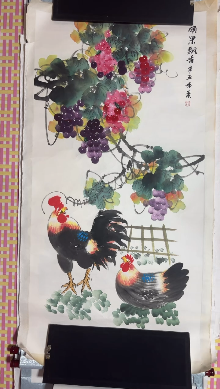 国画手绘8平尺左右