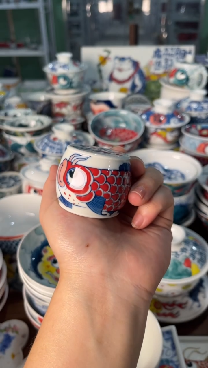 昨明茶字手绘盖置（宠粉价格）