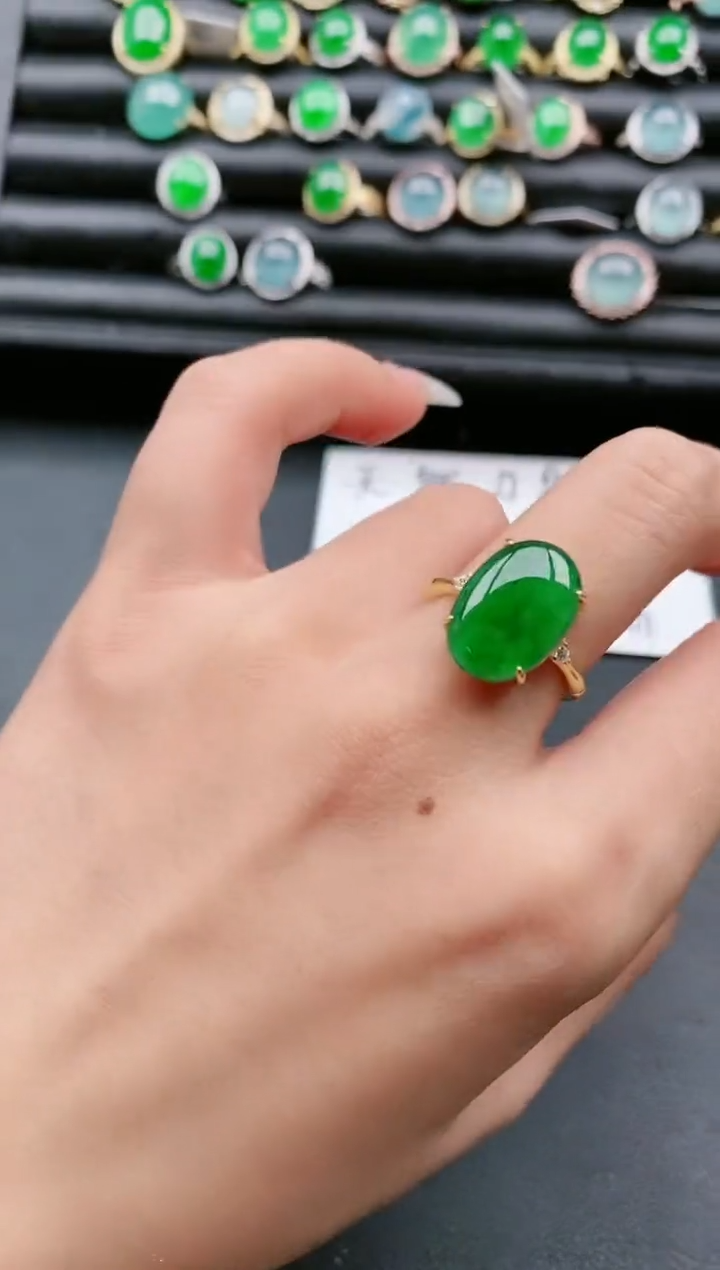 【闪购商品】翡翠戒指银S925镶嵌11111111