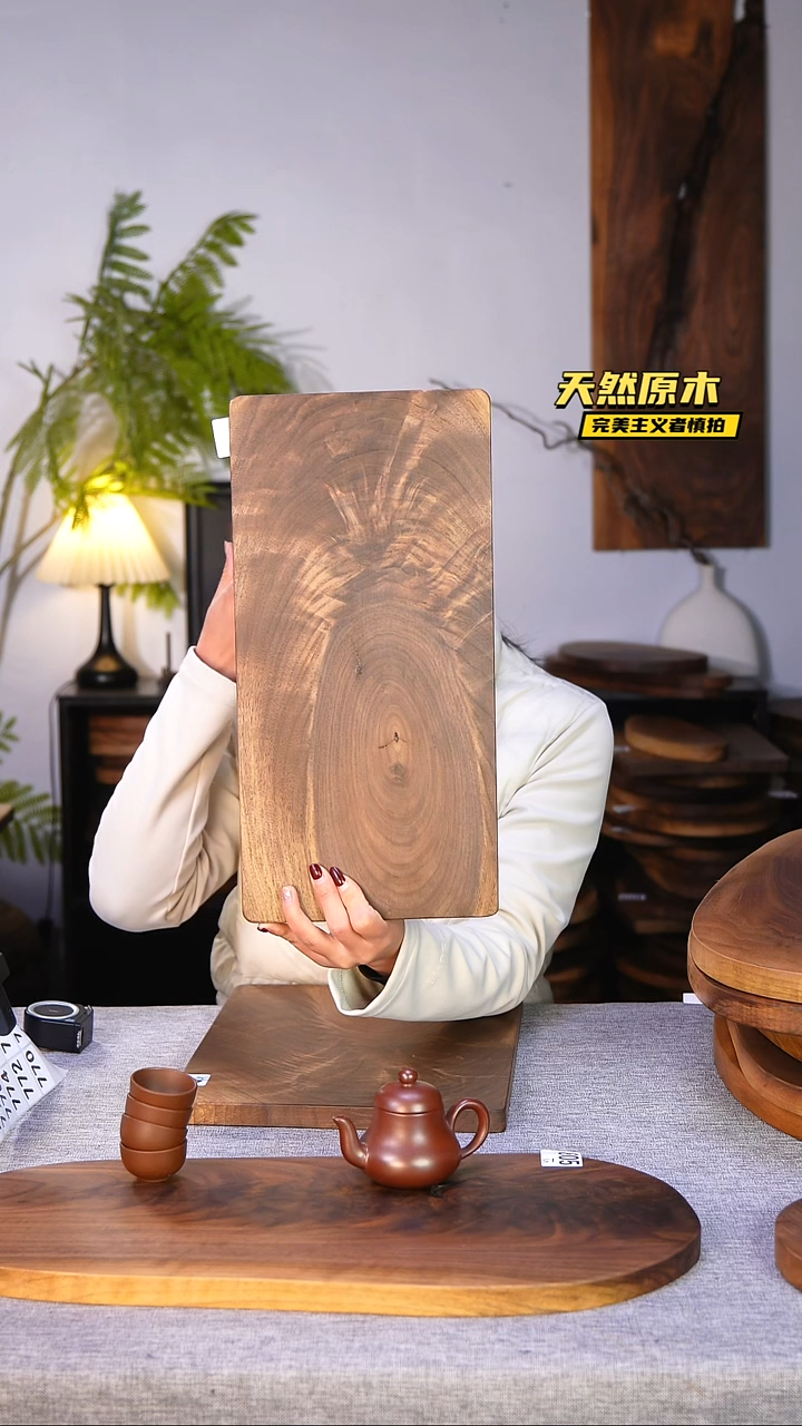 木北美黑胡桃原木.干裂疤结不属于商品质量问题完美主义者慎拍