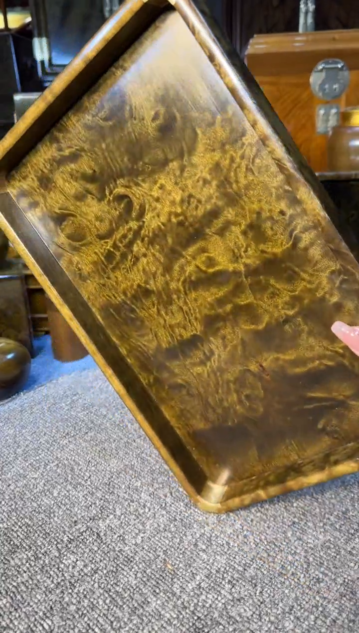 【闪购商品】乌木类成套家具经典精品阴沉乌木托盘Y37