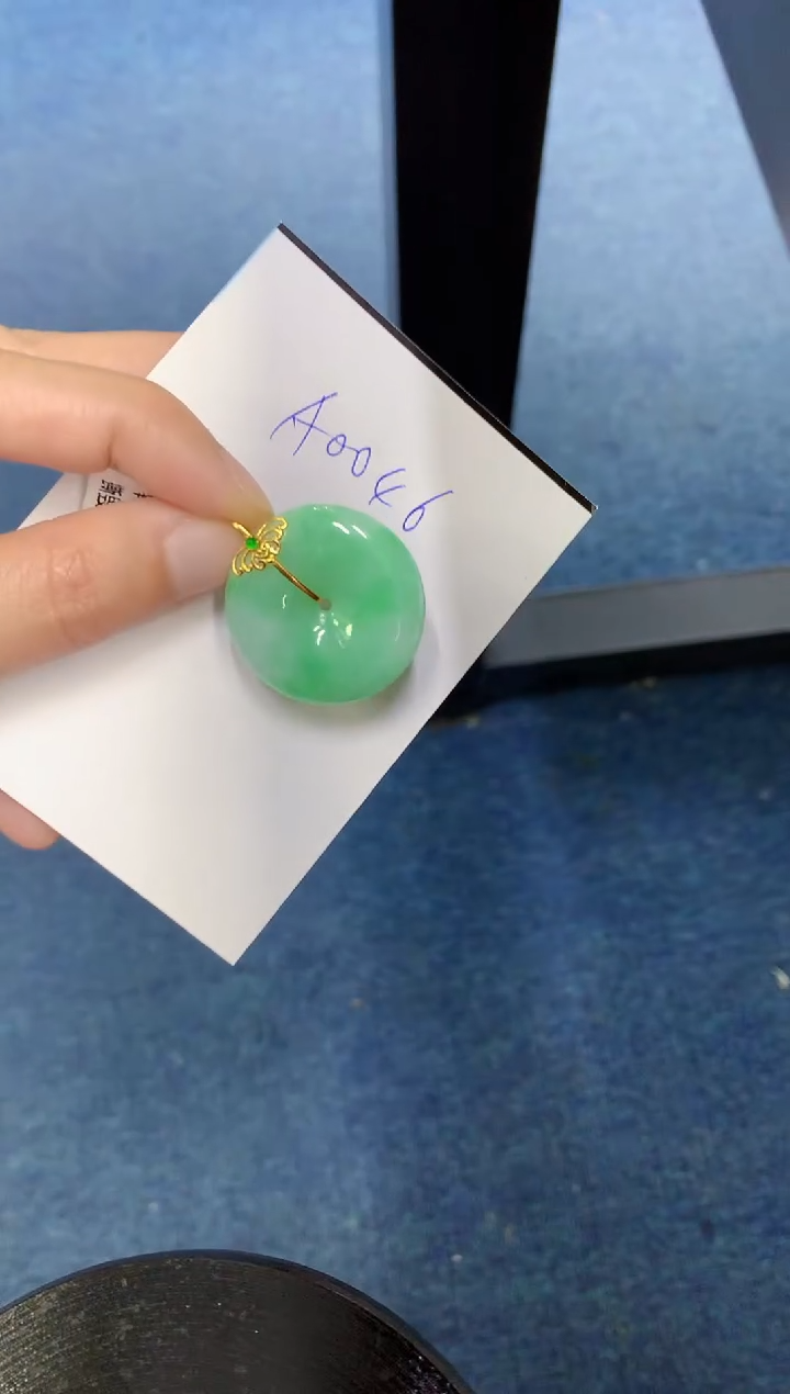 【闪购商品】翡翠颈饰18K金镶嵌000000000