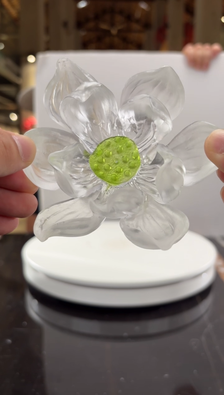 摆件CS0202009夏荷香插艺术琉璃摆件