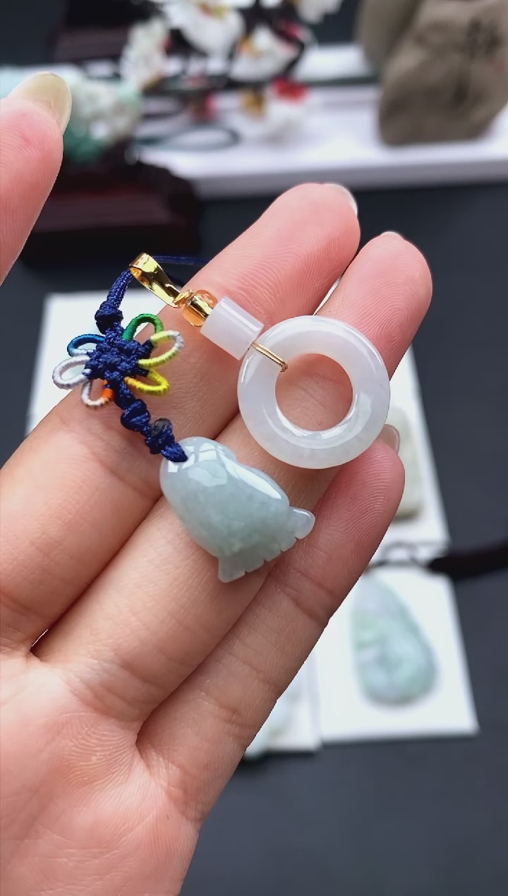 【闪购商品】翡翠颈饰未镶嵌天然缅甸A货翡翠