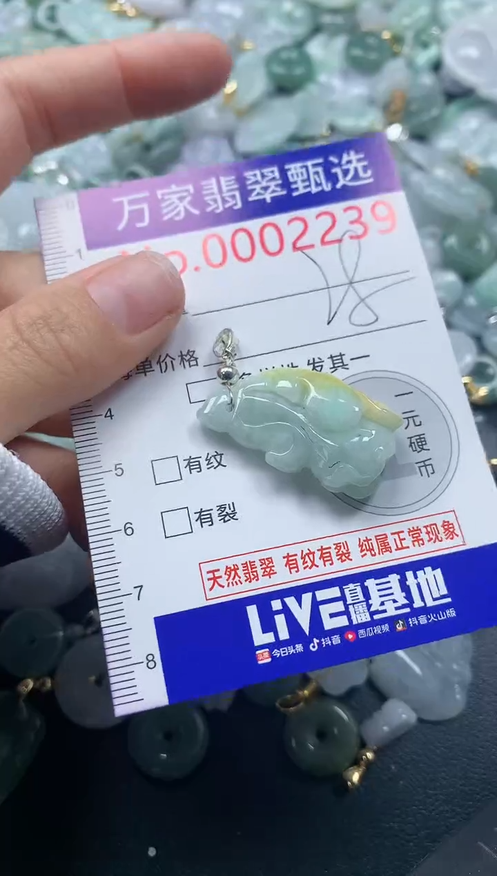 吊坠(不含链)未镶嵌翡翠2239