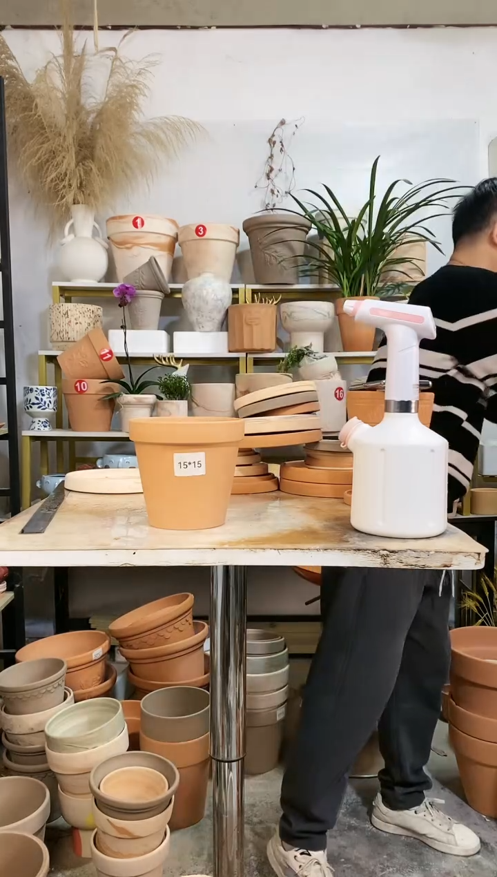 【闪购商品】红陶15*14红陶国际 3盆无托