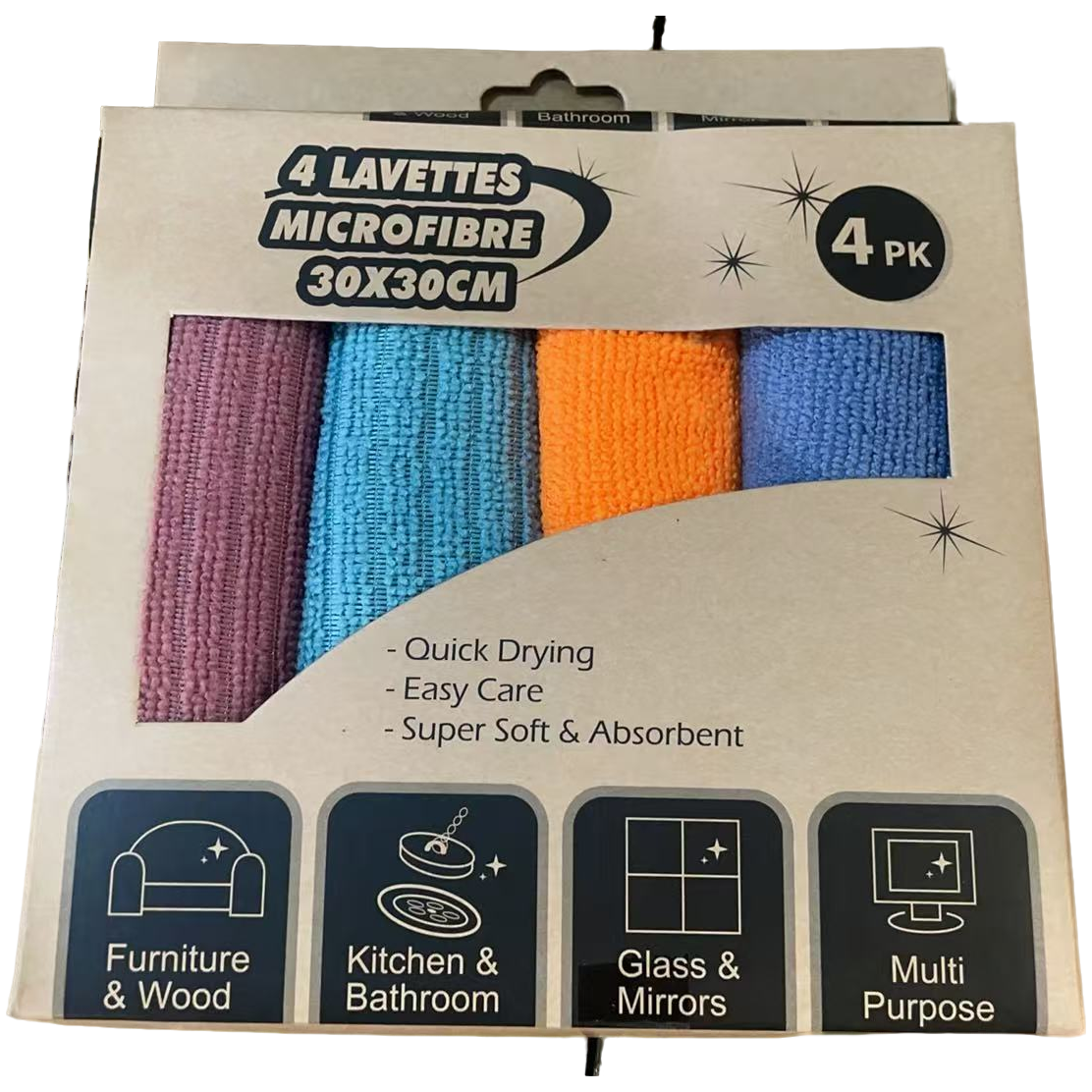 准新品  新款抹布4条装