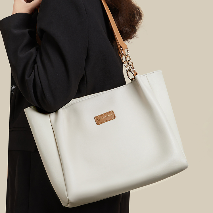 red dragonfly/红蜻蜓托特单肩包小熊通勤托特包简约单肩女士布包