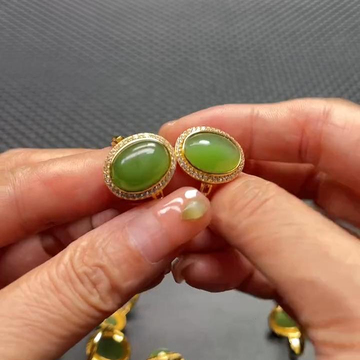 【老郑家】925银和田玉戒指 (多样性发一件)355