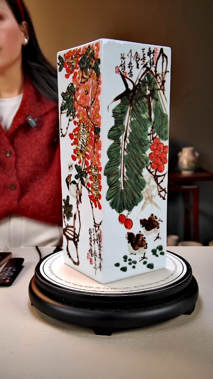 摆件陶景德镇手绘陶瓷21