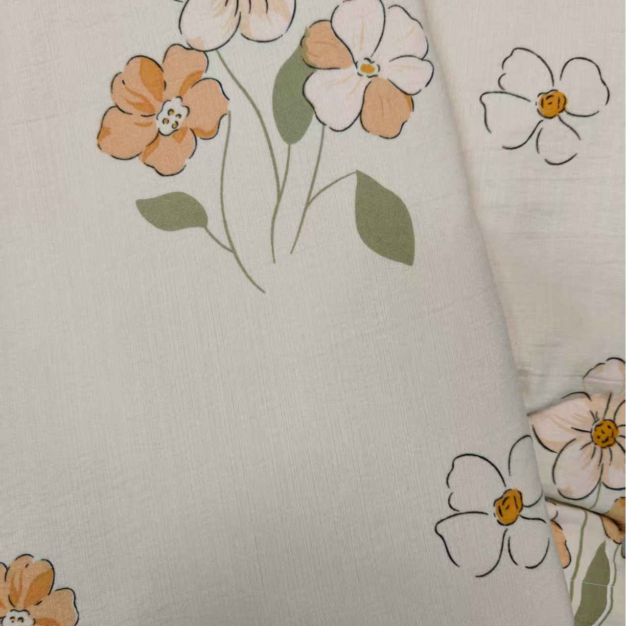 {浅柔花卉}2米*2.3米被套舒适柔软沐棉加密小斜纹