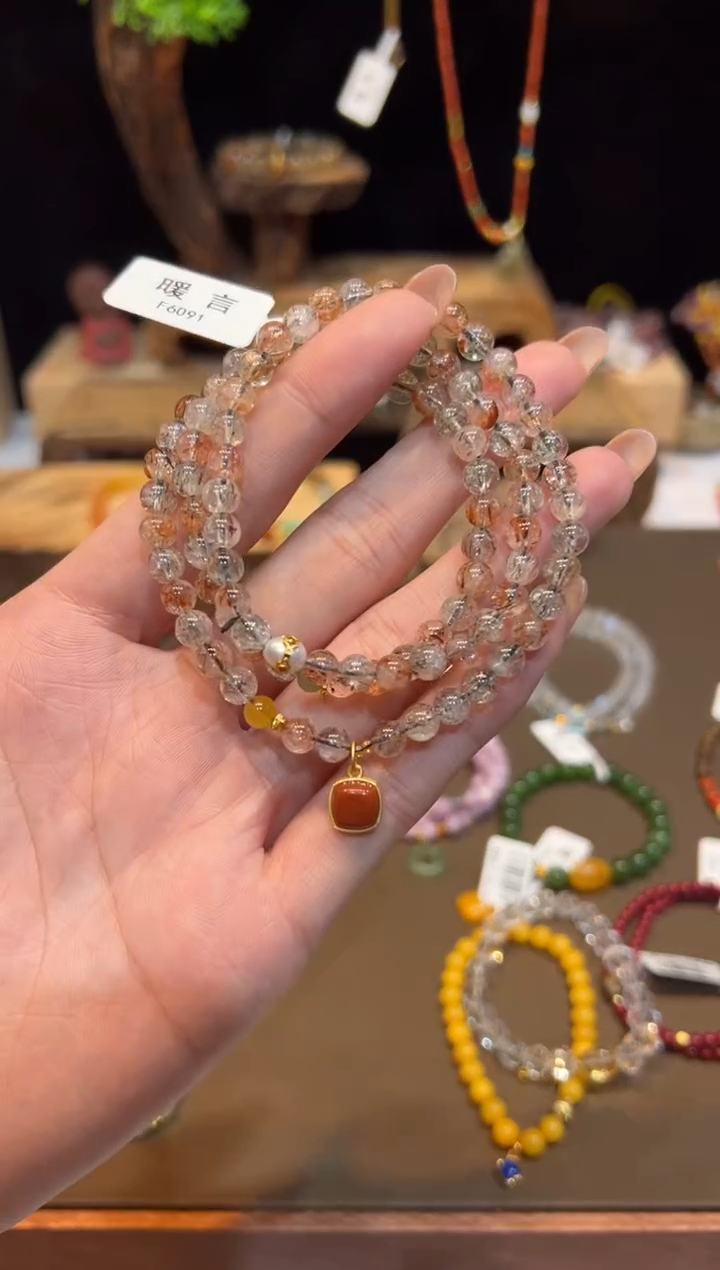 未镶嵌手链水晶手饰@@F6091