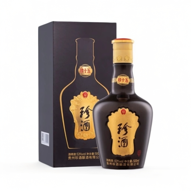 珍酒【版本随机—介意勿拍】珍酒·珍十五  酱香型单瓶装53度500ml
