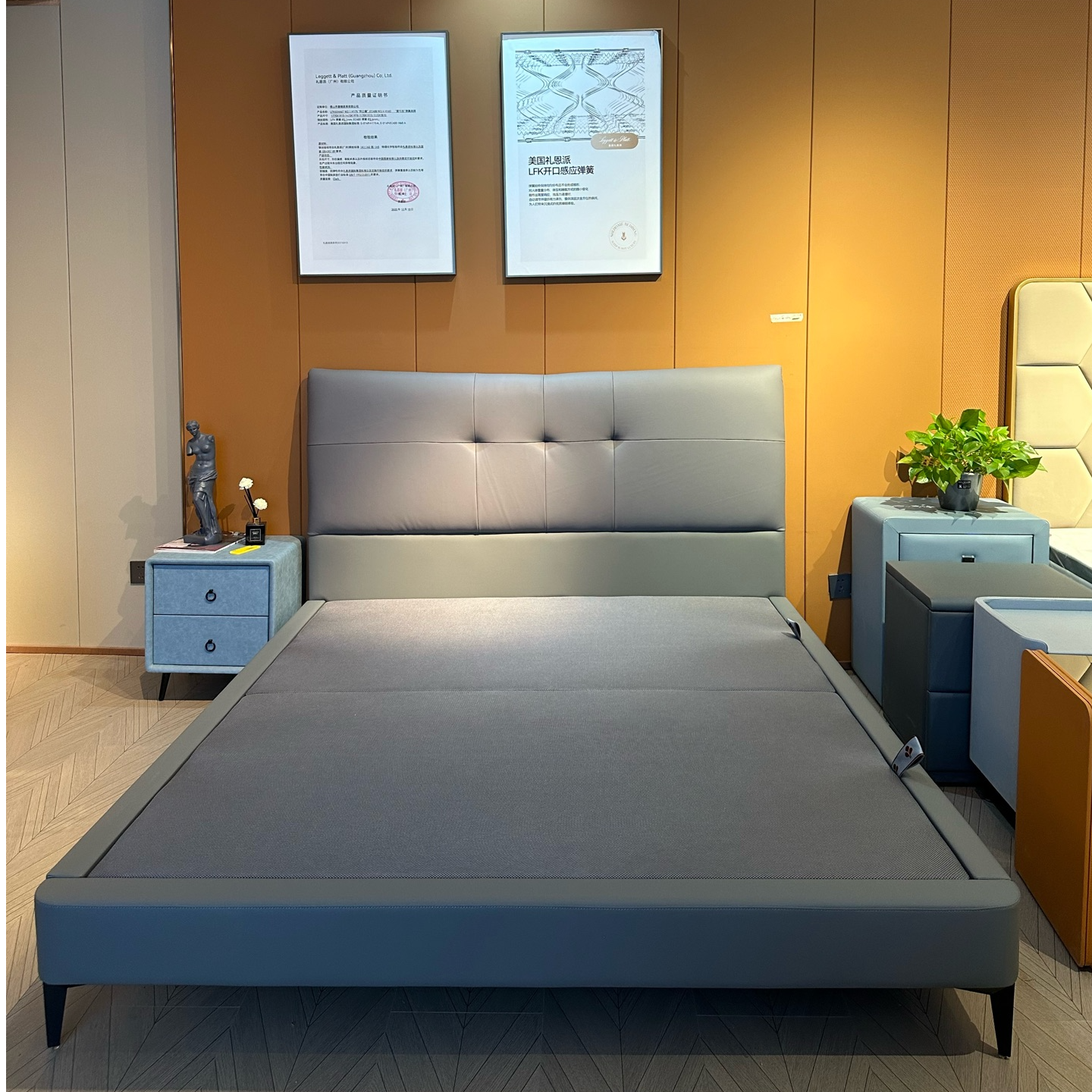 【包邮】YFT系列1.8米床接触面头层牛皮1820*2120*1180