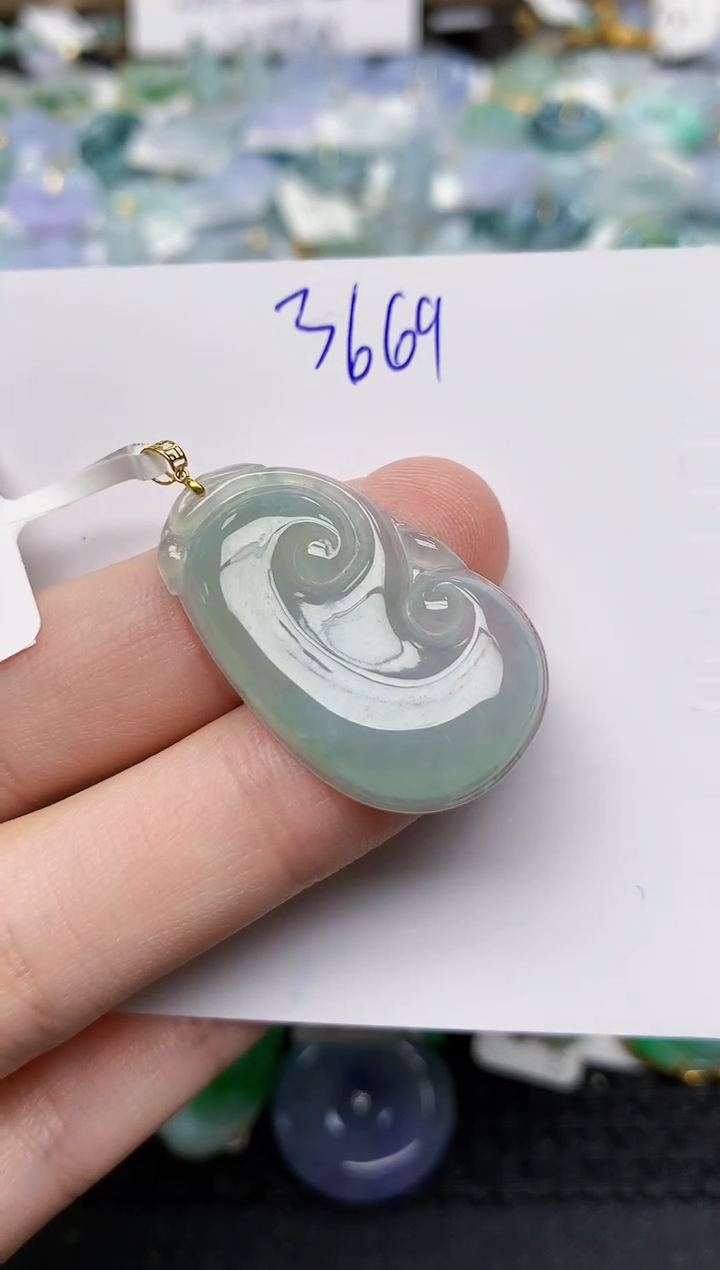 颈饰18K金镶嵌翡翠天然缅甸A货翡翠百元以上9元证书费自理