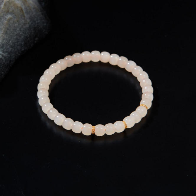 【云上雅岚】若许风丨18K藕粉手串多样性发一件#XYGD9990989-D