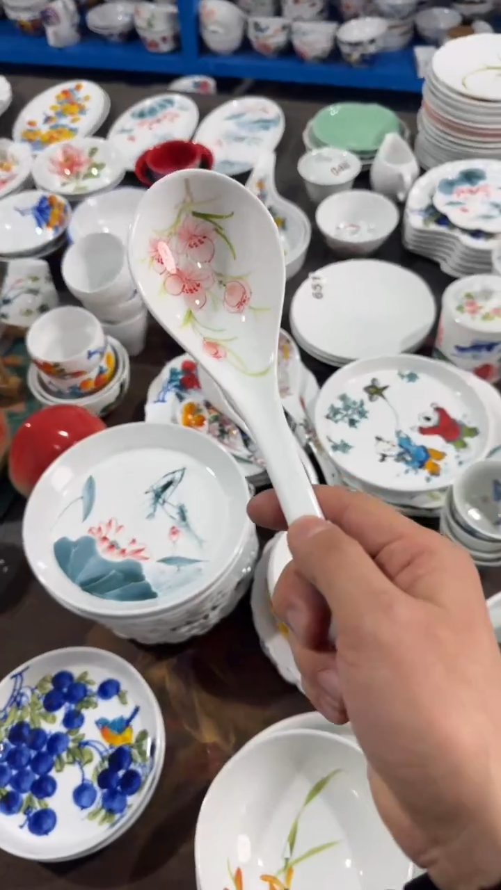 摆件陶瓷景德镇高温瓷（大汤勺）