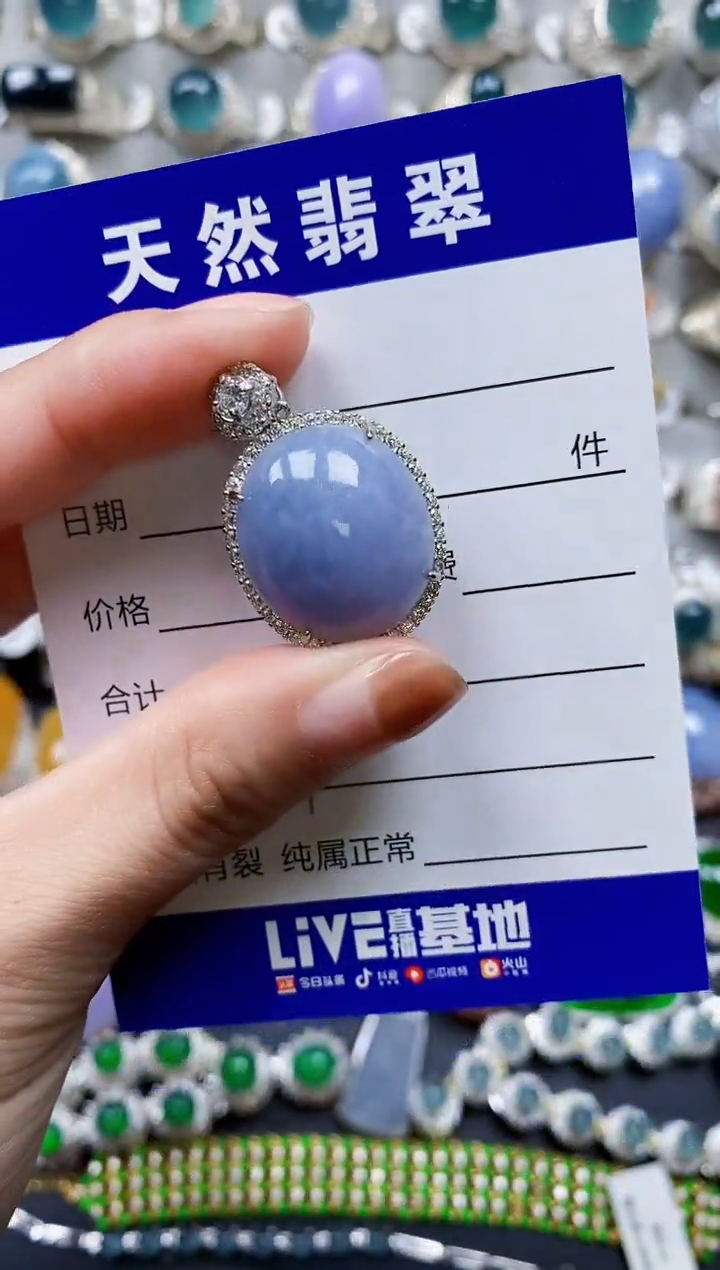 【闪购商品】翡翠颈饰银S925镶嵌0221