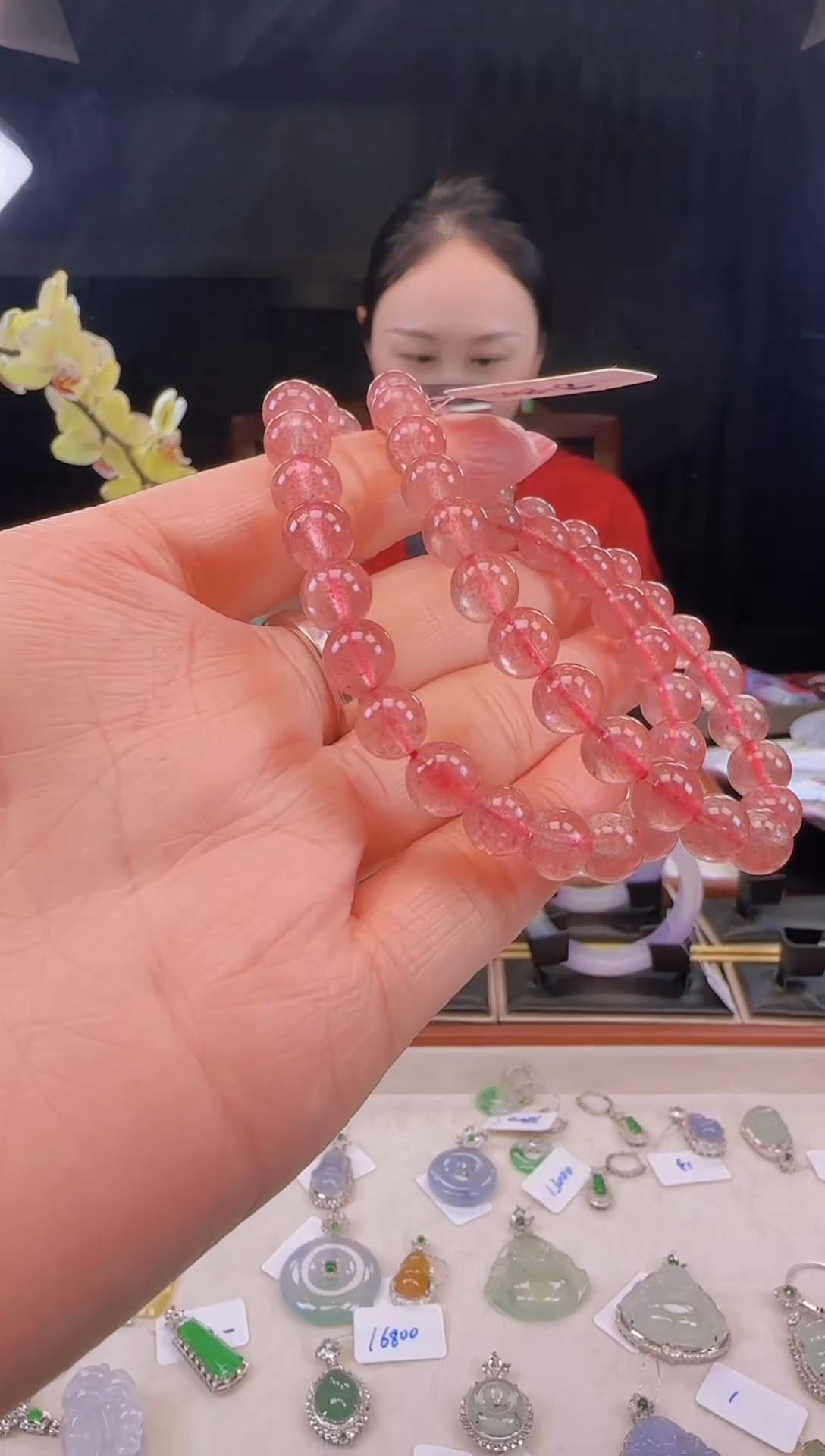 【闪购商品】水晶手串未镶嵌草莓水晶