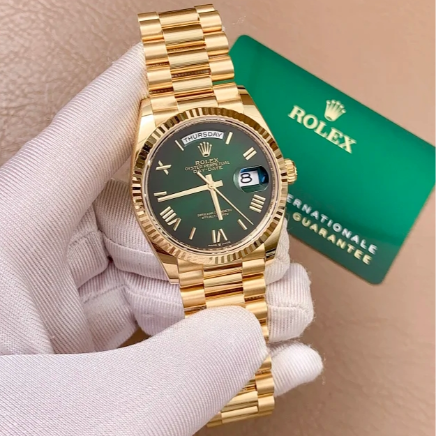 95新 Rolex/劳力士 礼尚往来25年128238新款烟熏绿男表SV832
