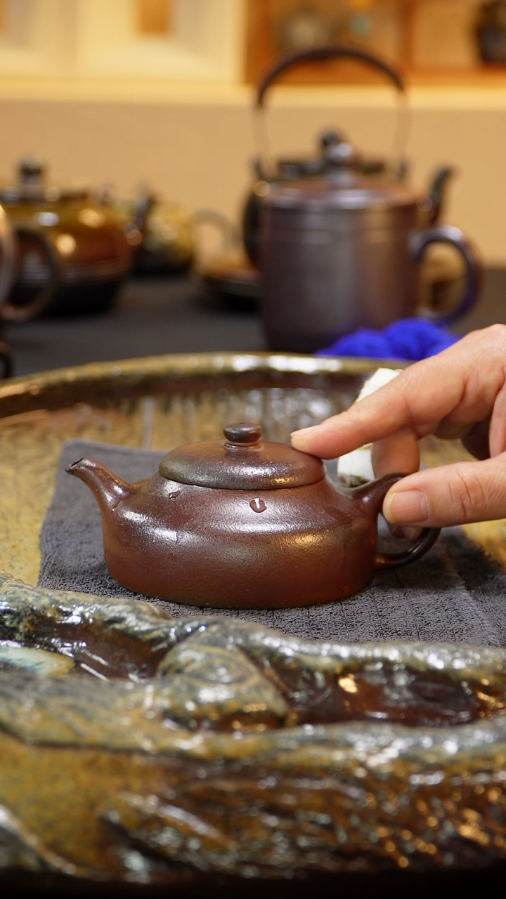 紫砂柴烧非**生纯自然柴烧180毫升