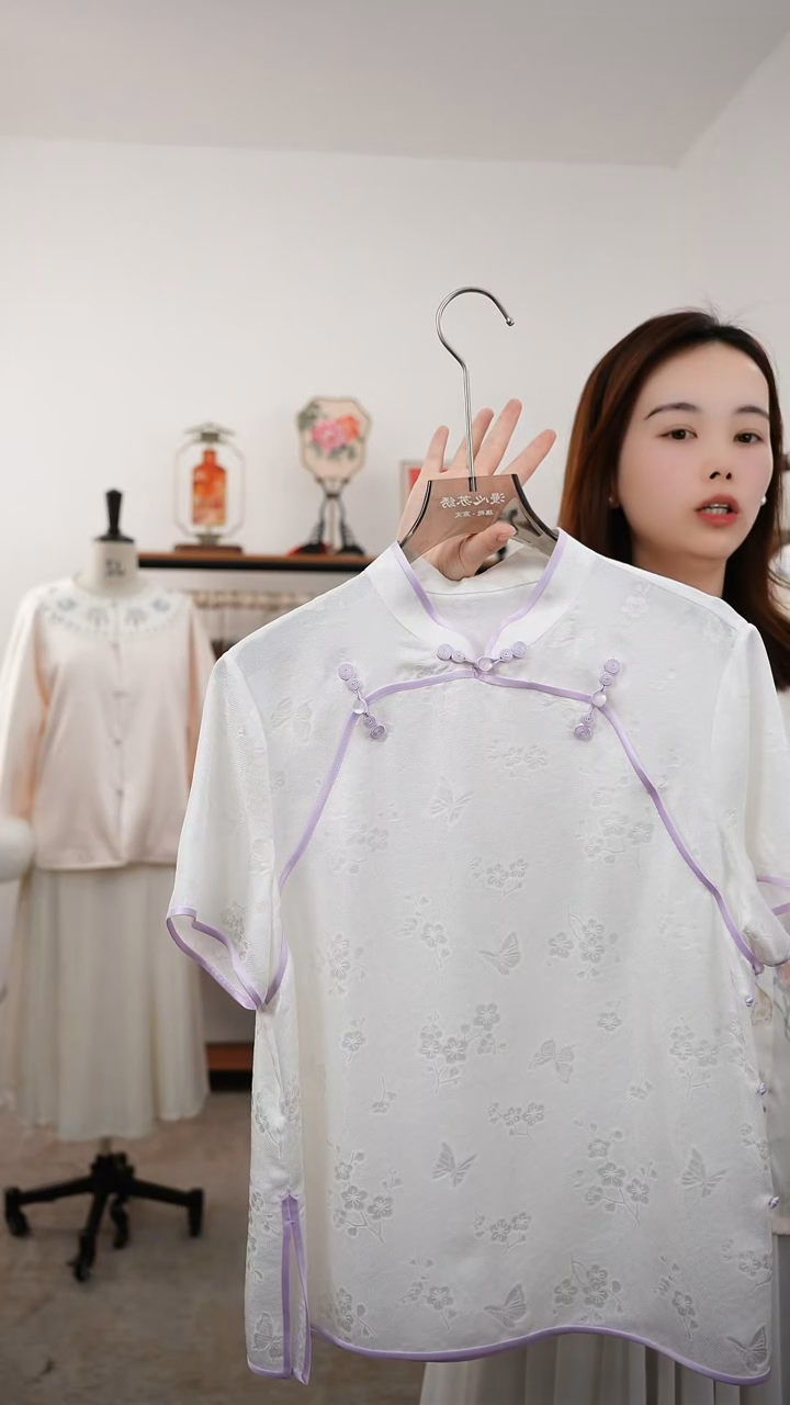 织绣不退换孤品   桑蚕丝罗衣 104/60