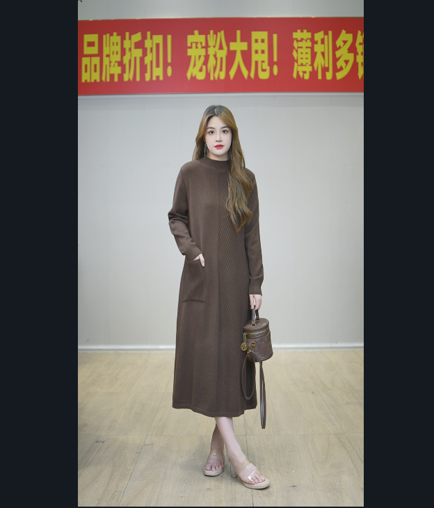 【嘉施兰格】1580秋冬2025上新连衣裙爆款时尚优雅中长款长袖裙子