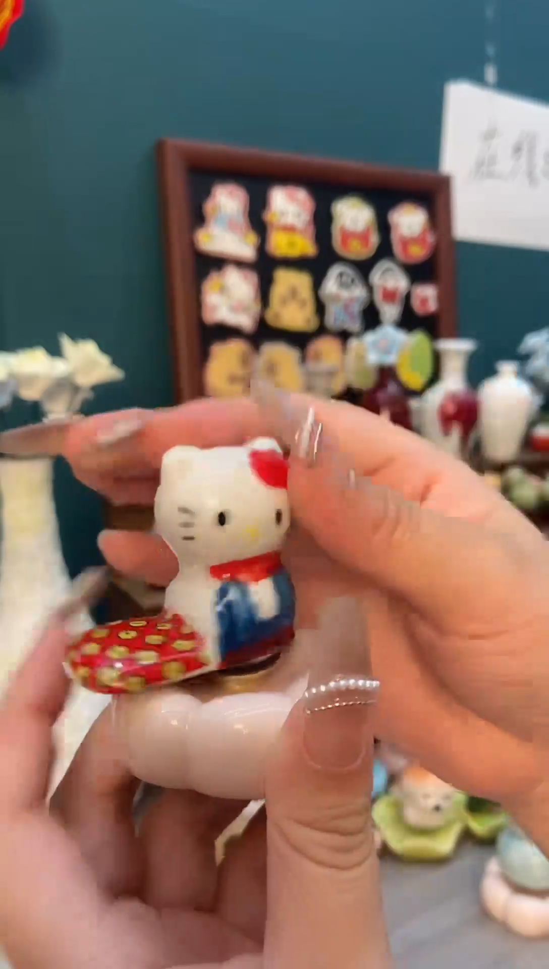 摆件陶kt猫景德镇陶瓷1个装