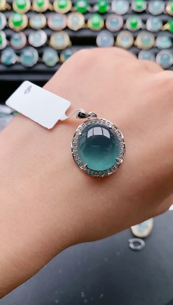 【闪购商品】翡翠戒指银S925镶嵌1111111