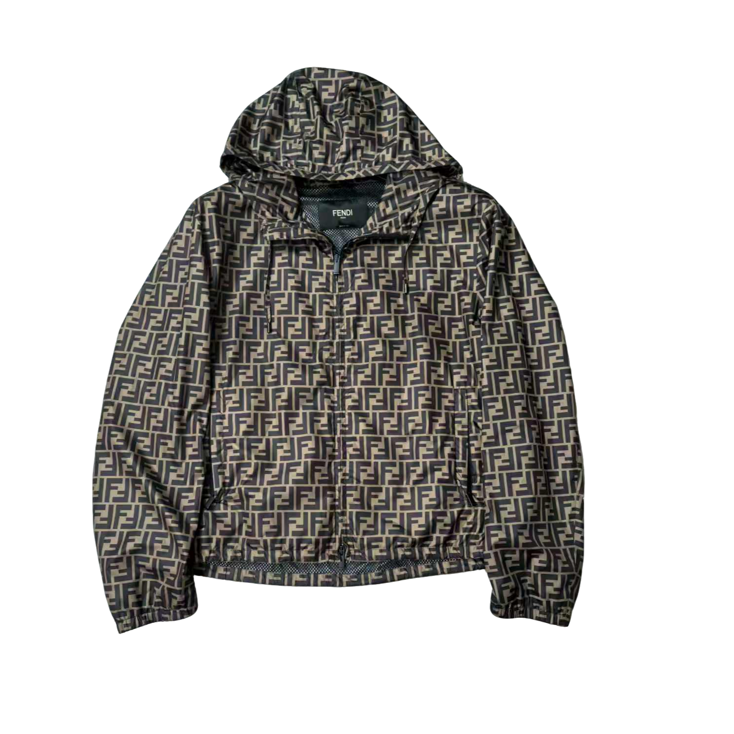 99新 FENDI/芬迪 芬迪尼龙满印冲锋衣外套/50码/99新