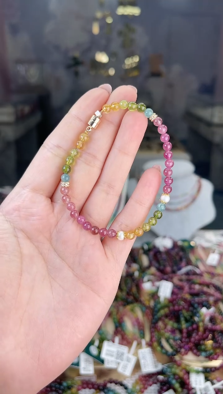 【闪购商品】碧玺/未镶嵌4mm+碧玺单圈多样性发货