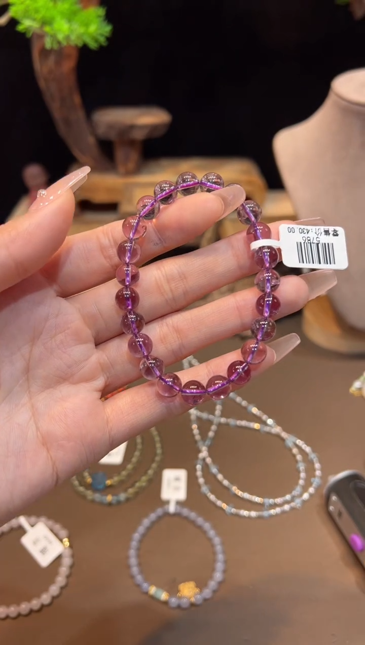 水晶手链未镶嵌手饰@@5786