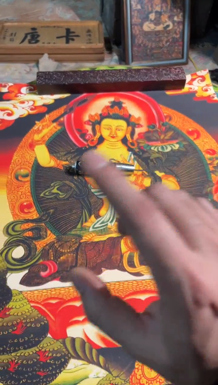 卷轴画卷轴画天天的唐卡