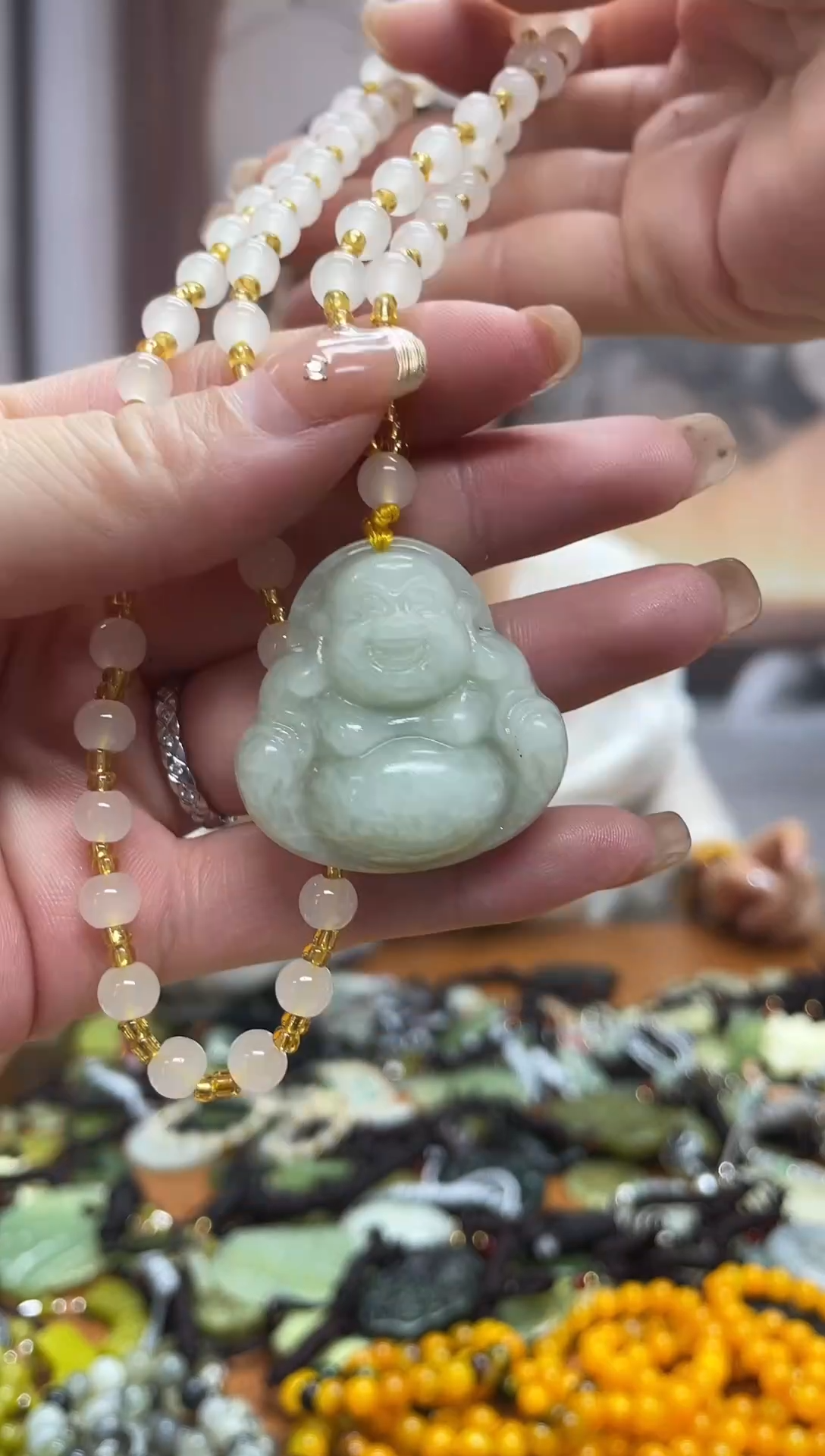 未镶嵌岫玉吊坠·