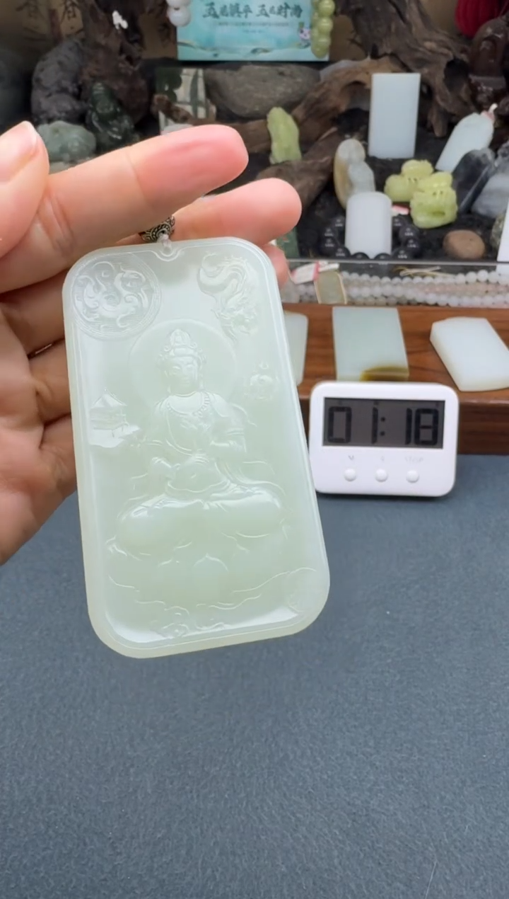【闪购商品】和田玉颈饰未镶嵌开心