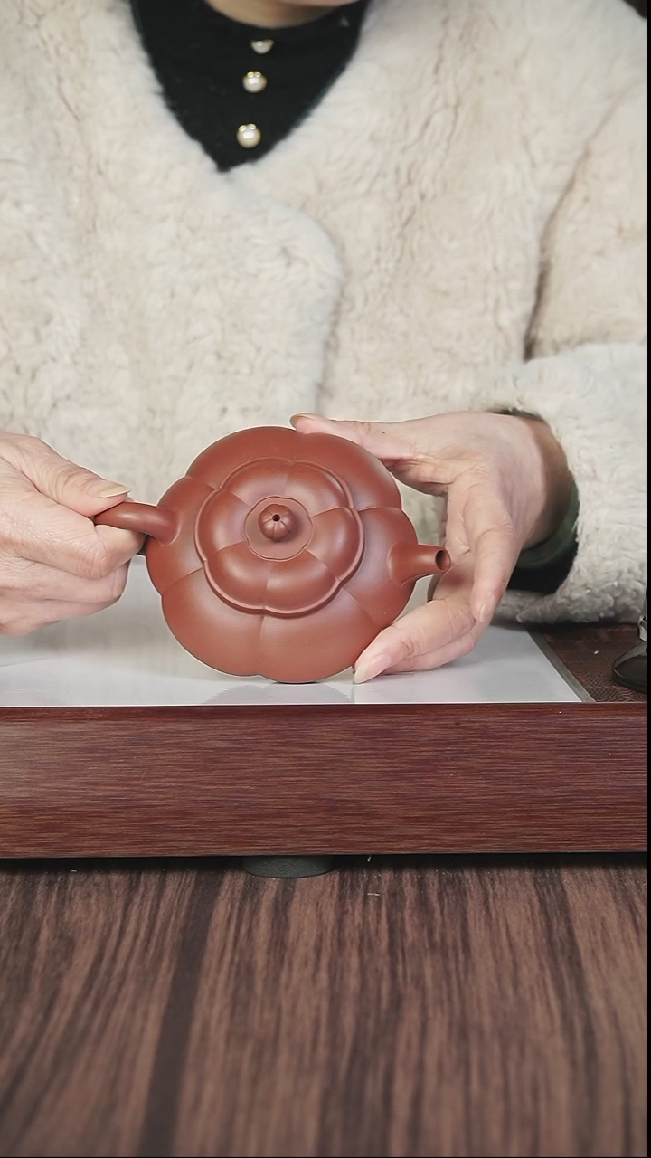 【闪购商品】紫砂茶壶筋纹 朱泥 合梅