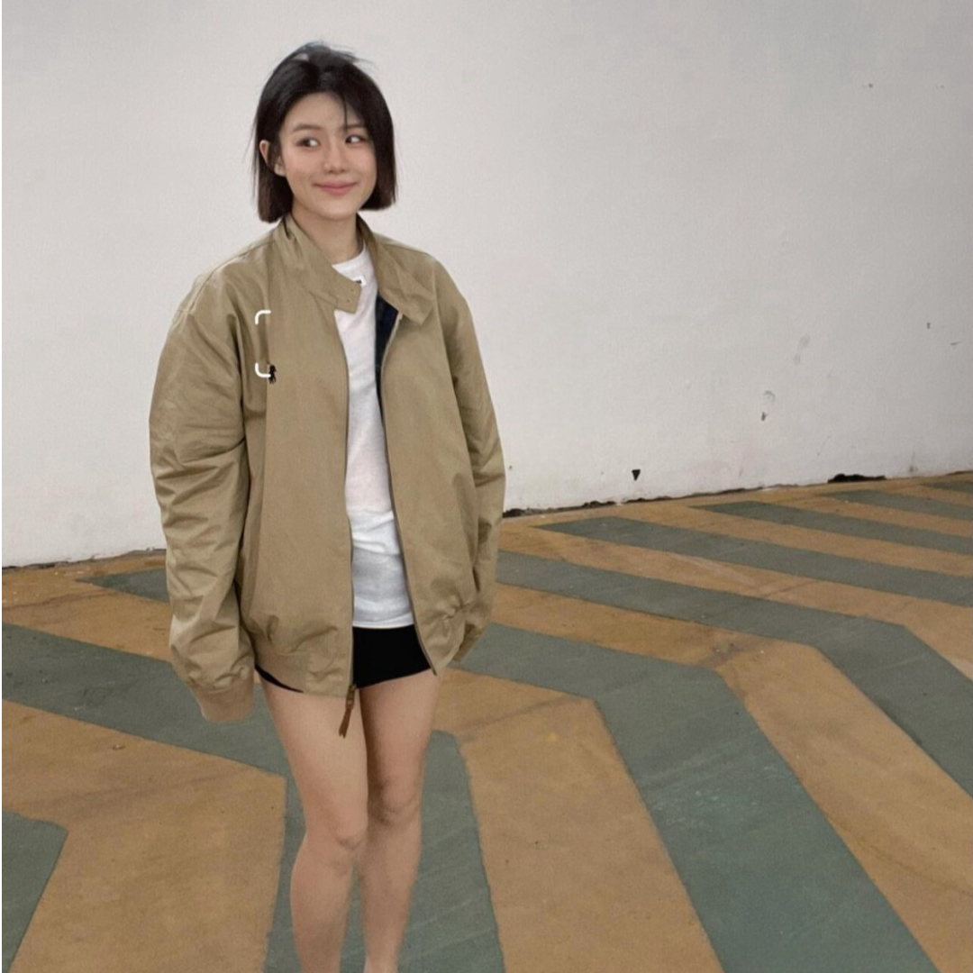 【W024】男女同款  立领哈灵顿夹克