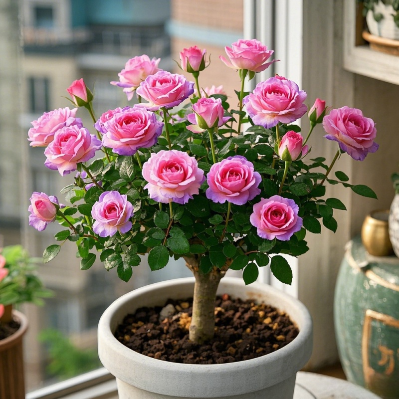 香水玫瑰老桩月季花卉四季开花月季花苗盆栽室内外阳台玫瑰花盆栽